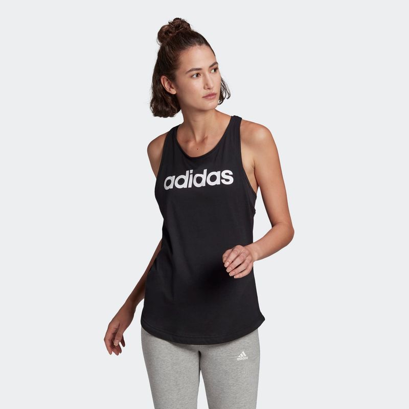 Tank-Adidas-Mujeres-Gl0566-W-Lin-Tk-Textil-Negro---S