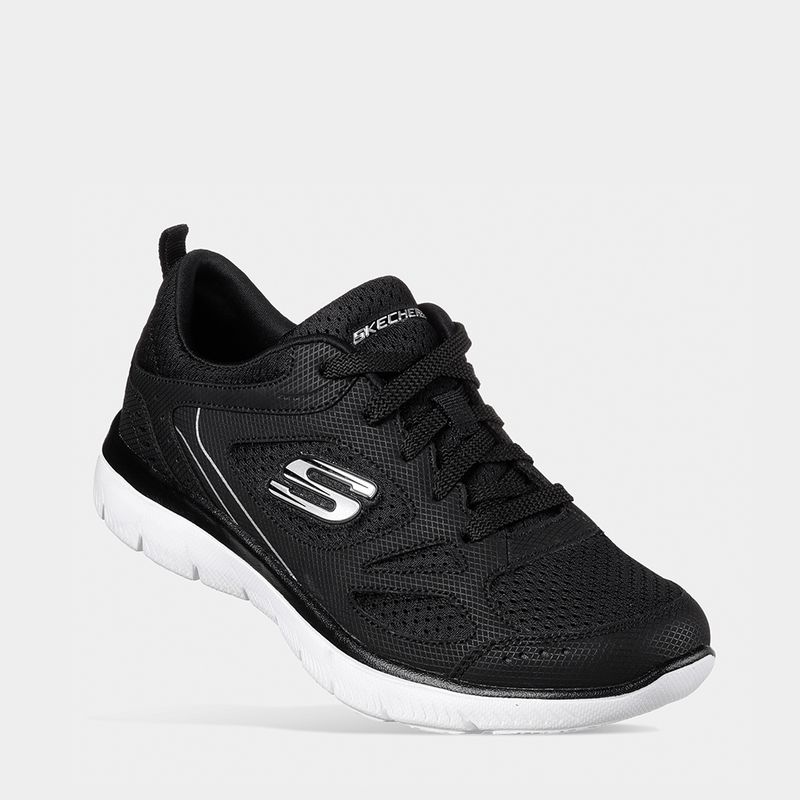 Zapatillas-Skechers-Mujeres-12982-Bkw-Summits-Textil-Negro---6