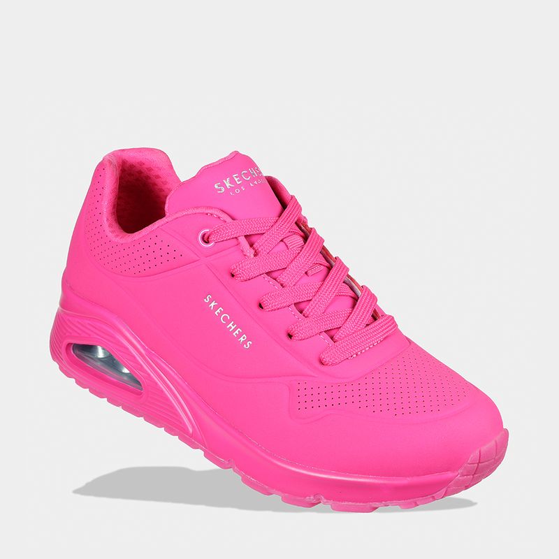 Zapatillas-Urbano-Skechers-Mujeres-73667-Htpk-Uno-Sintetico-Rosado---9
