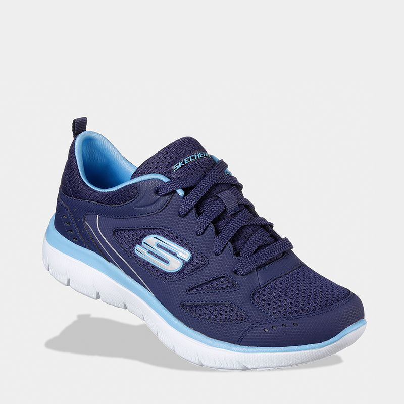 Zapatillas-Deportivo-Skechers-Mujeres-12982-Nvbl-Summits-Textil-Azul---6