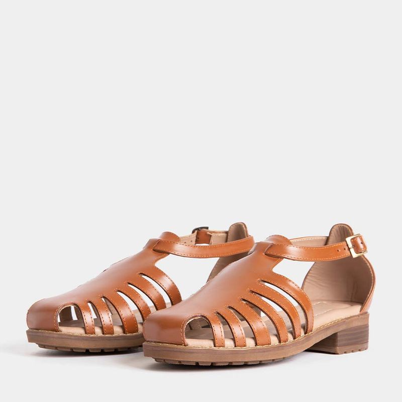 Sandalias-Casual-Top-Model-Mujeres-Tmsh-04-Charlize-Cuero-Marron---35