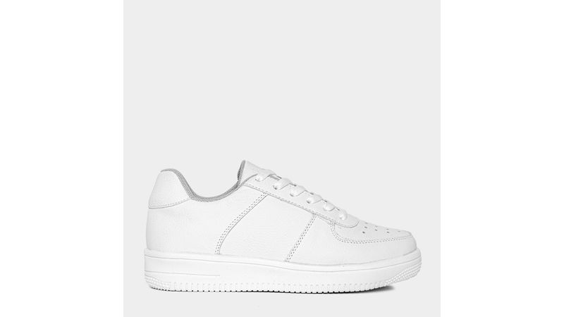 Zapatillas de best sale cuero blanco