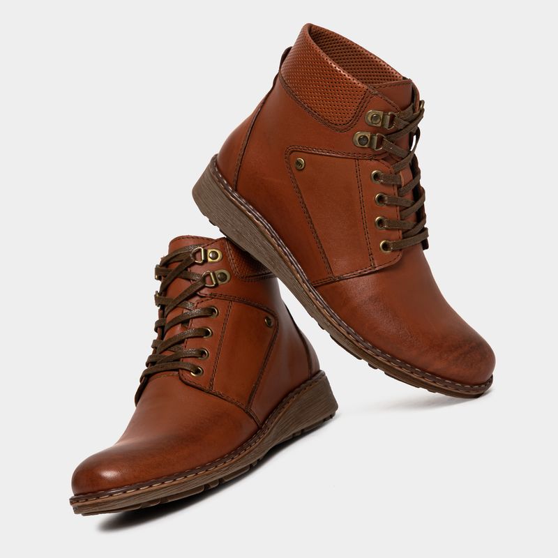 Botines-Casual-Top-Model-Mujeres-Td-020-Vero-Cuero-Marron---36