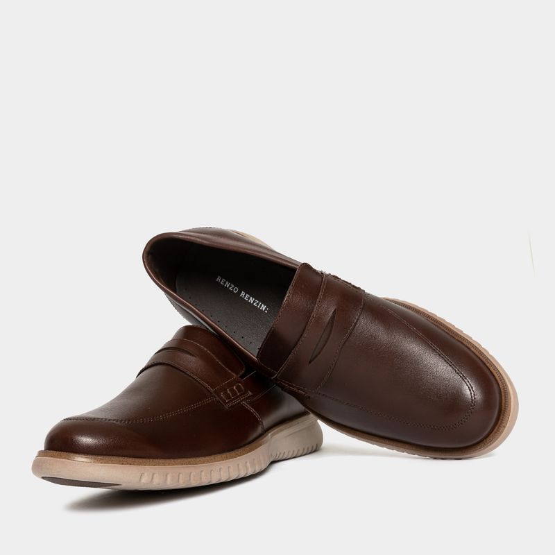Zapatos-Casual-Renzo-Renzini-Hombres-Rcf-057-Vadim-Cuero-Marron---39