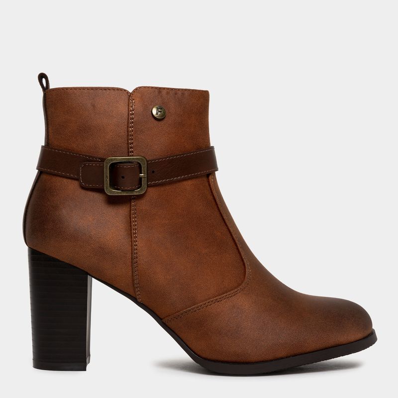 Botines-De-Vestir-Footloose-Mujeres-Fch-Hs59-Zaida-Textil-Marron---38