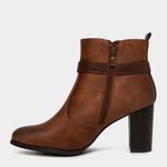 Botines-De-Vestir-Footloose-Mujeres-Fch-Hs59-Zaida-Textil-Marron---38