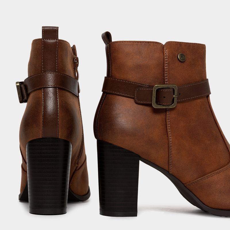 Botines-De-Vestir-Footloose-Mujeres-Fch-Hs59-Zaida-Textil-Marron---38