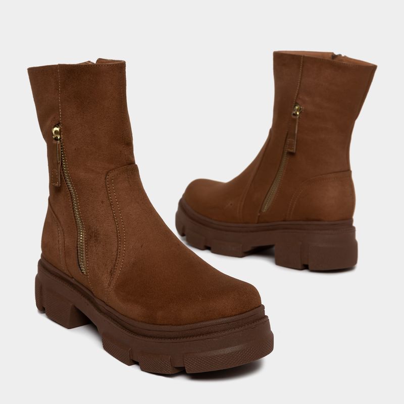 Botines-Casual-Footloose-Mujeres-Ac-006-Alisha-Microfibra-Marron---38