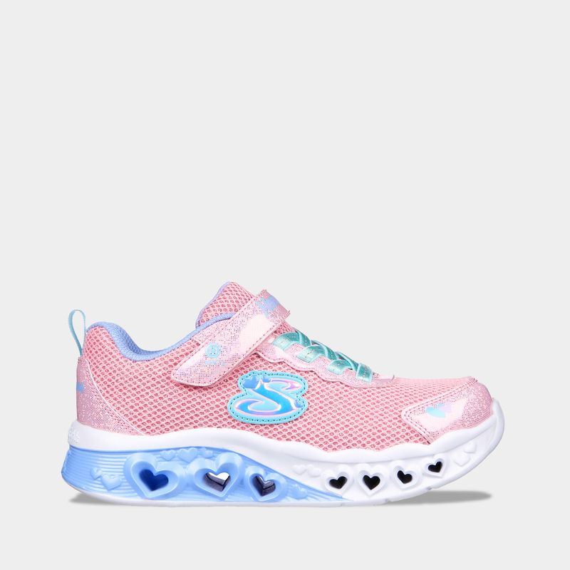 Zapatillas-Urbano-Skechers-Junior-302317L-Pkmt-Flutter-Heart-Lights-Textil-Rosado---12