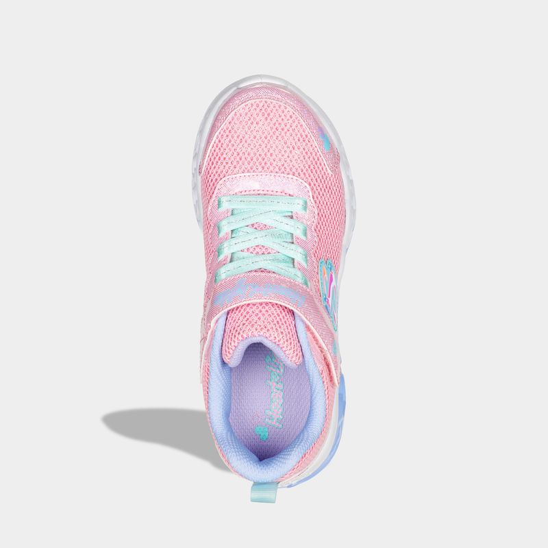 Zapatillas-Urbano-Skechers-Junior-302317L-Pkmt-Flutter-Heart-Lights-Textil-Rosado---12