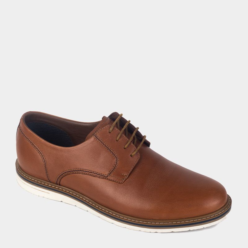 Zapatos-Casual-Dauss-Hombres-1501--Cuero-Marron---38