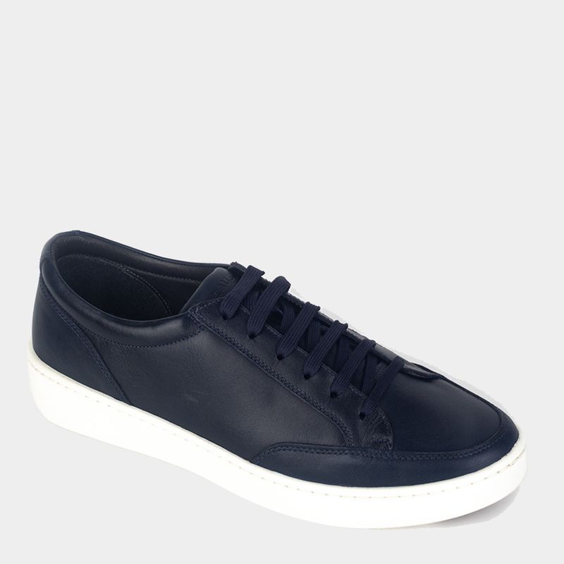 Zapatillas-Casual-Dauss-Hombres-3102--Cuero-Azul---38