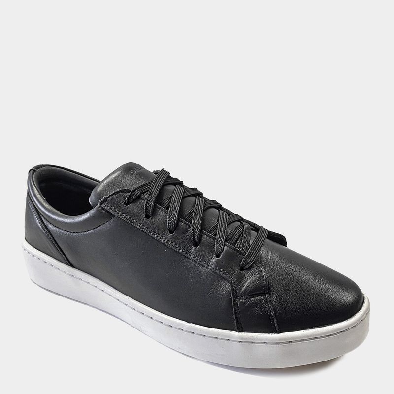 Zapatillas-Casual-Dauss-Hombres-3101--Cuero-Negro---38
