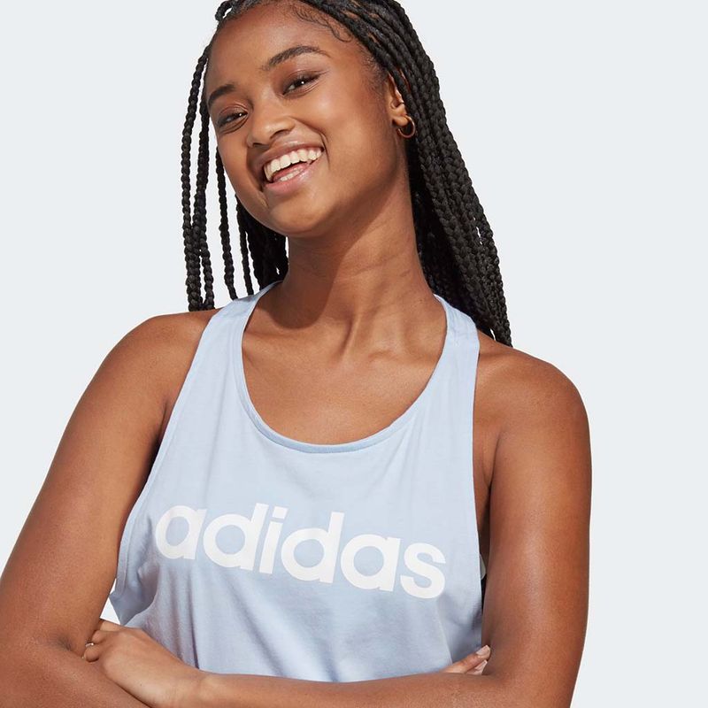 Top-Urbano-Adidas-Mujeres-Ic4422-W-Lin-Tk-Textil-Azul---S
