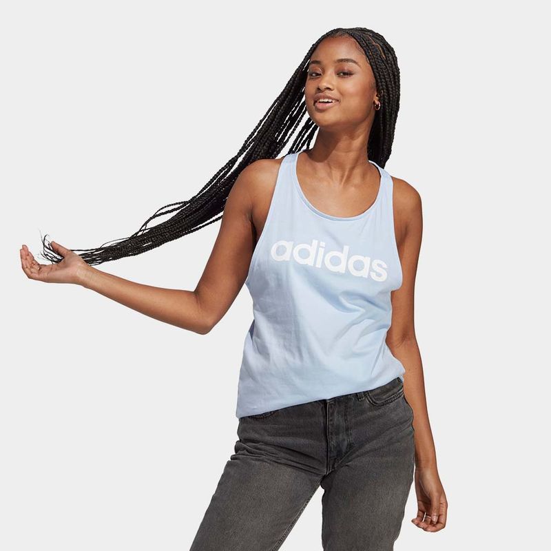 Top-Urbano-Adidas-Mujeres-Ic4422-W-Lin-Tk-Textil-Azul---M