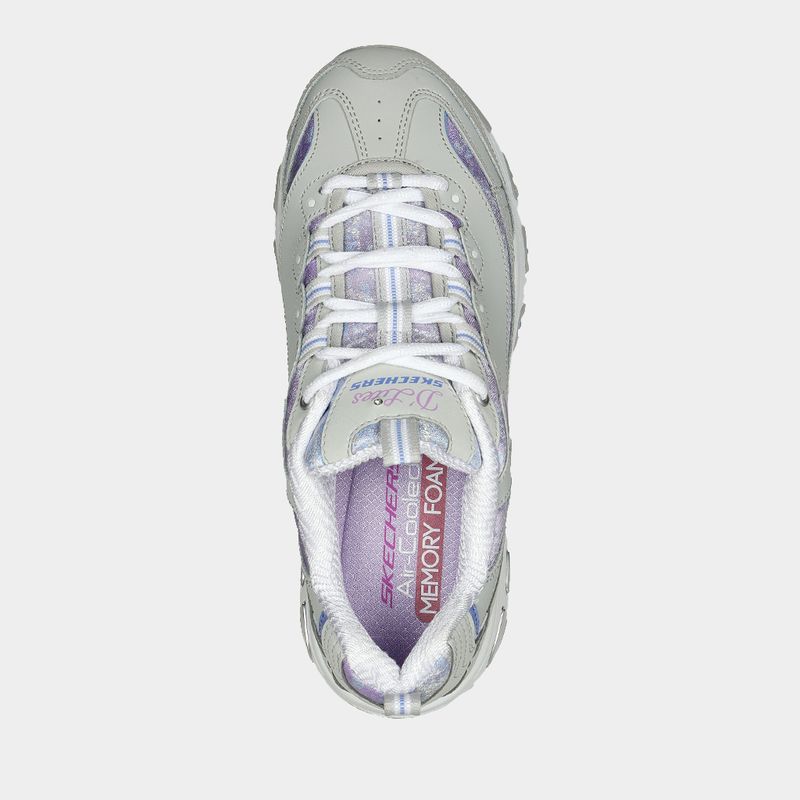 Zapatillas-Urbano-Skechers-Mujeres-149793-Lgmt-D-Lites-Cuero-Gris---5_5