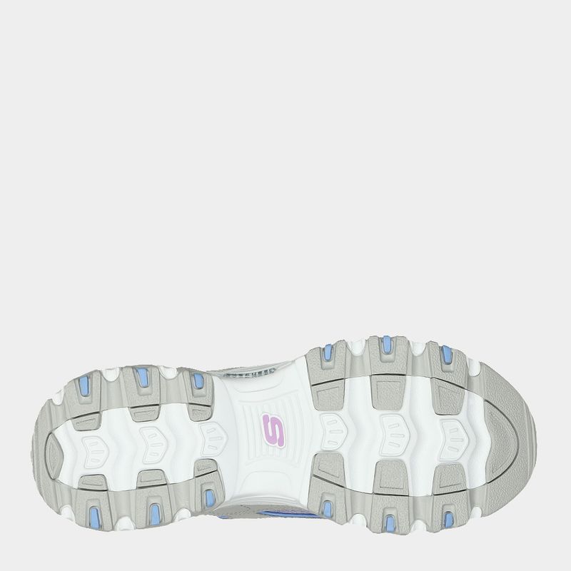 Zapatillas-Urbano-Skechers-Mujeres-149793-Lgmt-D-Lites-Cuero-Gris---9