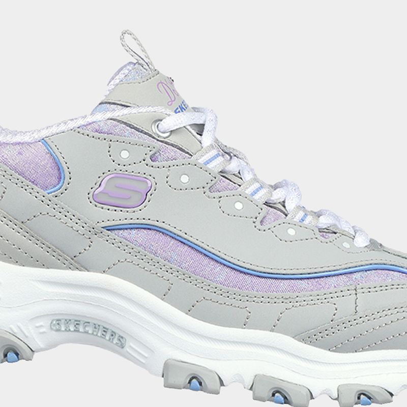 Zapatillas-Urbano-Skechers-Mujeres-149793-Lgmt-D-Lites-Cuero-Gris---9