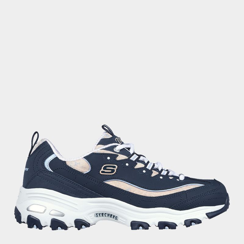 Zapatillas-Urbano-Skechers-Mujeres-149793-Nvmt-D-Lites-Cuero-Azul---8_5