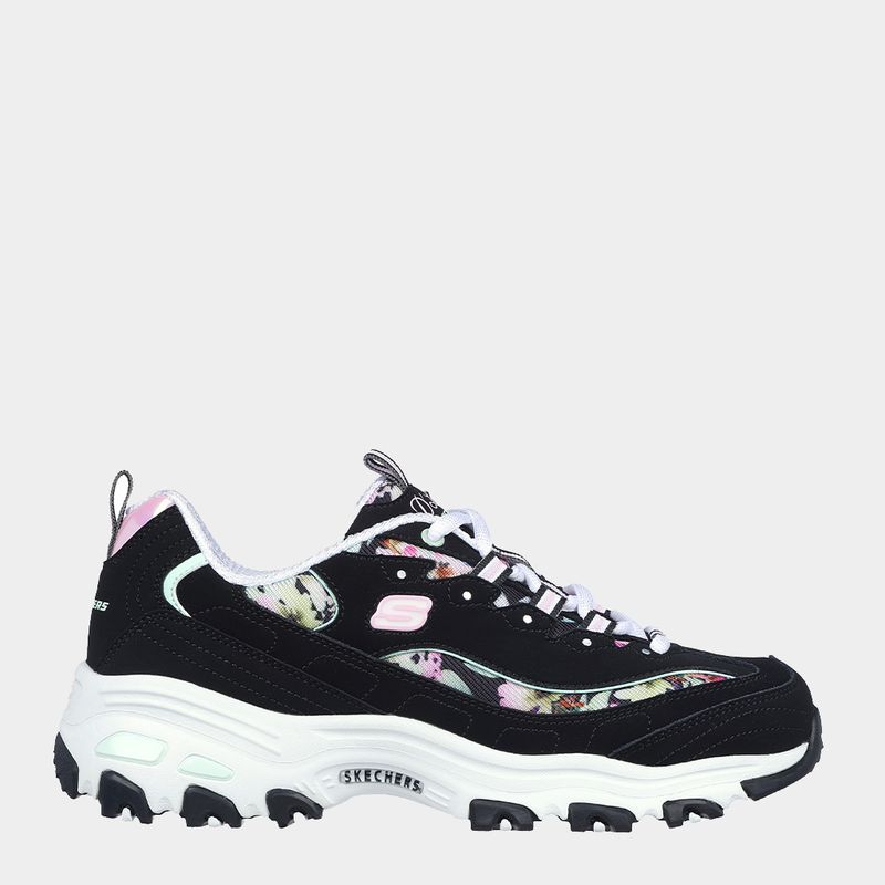Zapatillas-Urbano-Skechers-Mujeres-149794-Bkmt-D-Lites-Cuero-Negro---9
