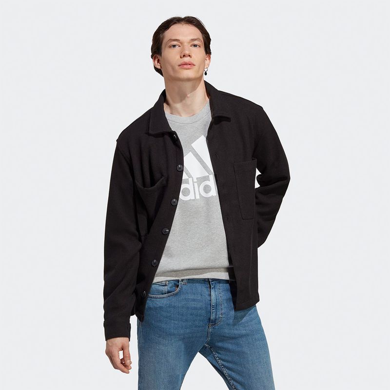 Polera-Urbano-Adidas-Hombres-Ic9326-M-Bl-Ft-Swt-Textil-GRIS-M