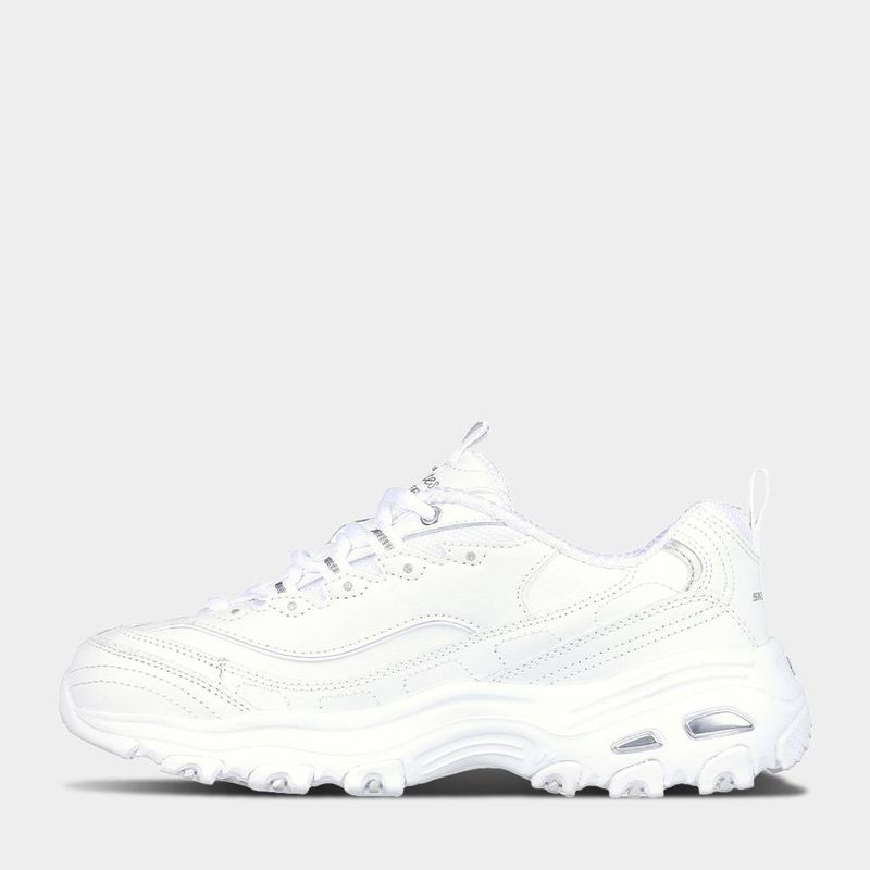 Zapatillas-Urbano-Skechers-Mujeres-11931-Wsl-D-Lites-Cuero-BLANCO-6.5
