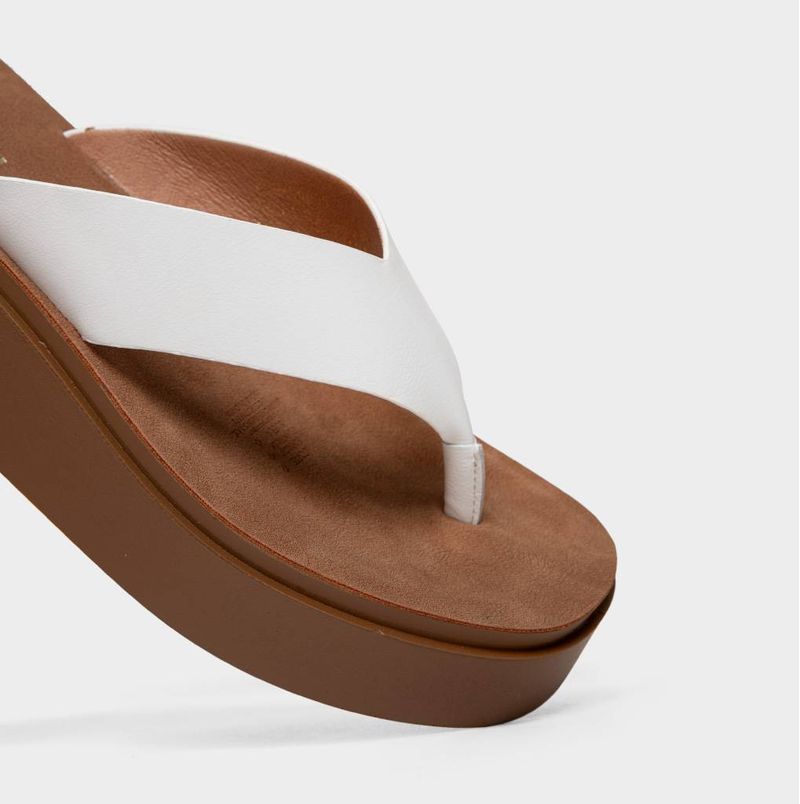 Sandalias-Casual-Footloose-Mujeres-Fch-Nw003-Mikela-Pu-BLANCO-36