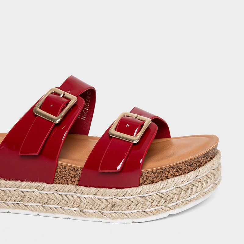 Sandalias-Casual-Footloose-Mujeres-Fch-Fs012-Belen-Pu-ROJO-35