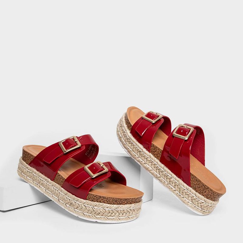 Sandalias-Casual-Footloose-Mujeres-Fch-Fs012-Belen-Pu-ROJO-35