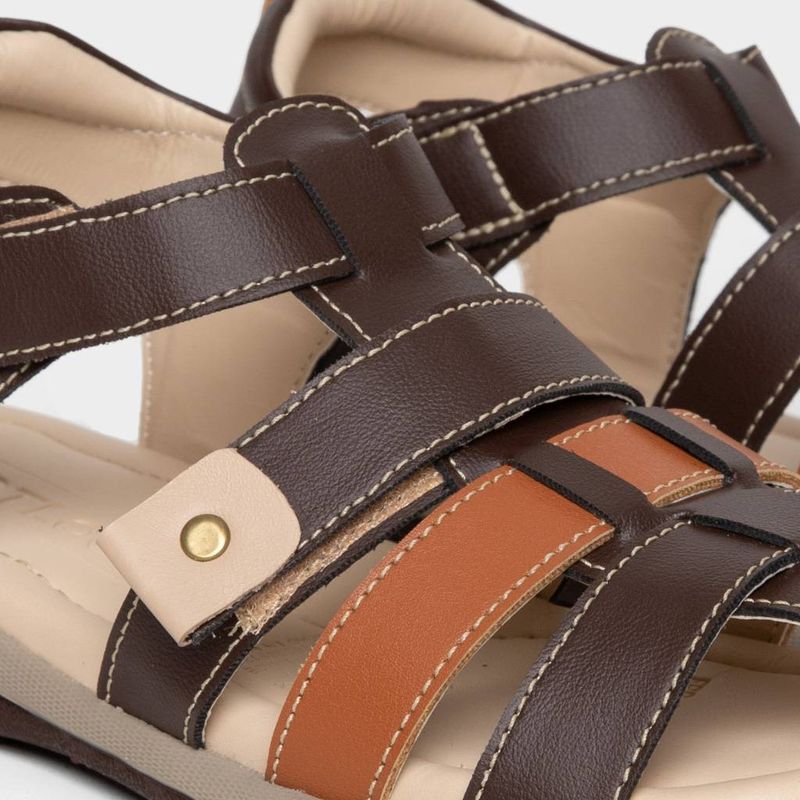Sandalias-Casual-Footloose-Pre-Escolar-Fpb-024-Francesco-Sintetico-MARRON-31
