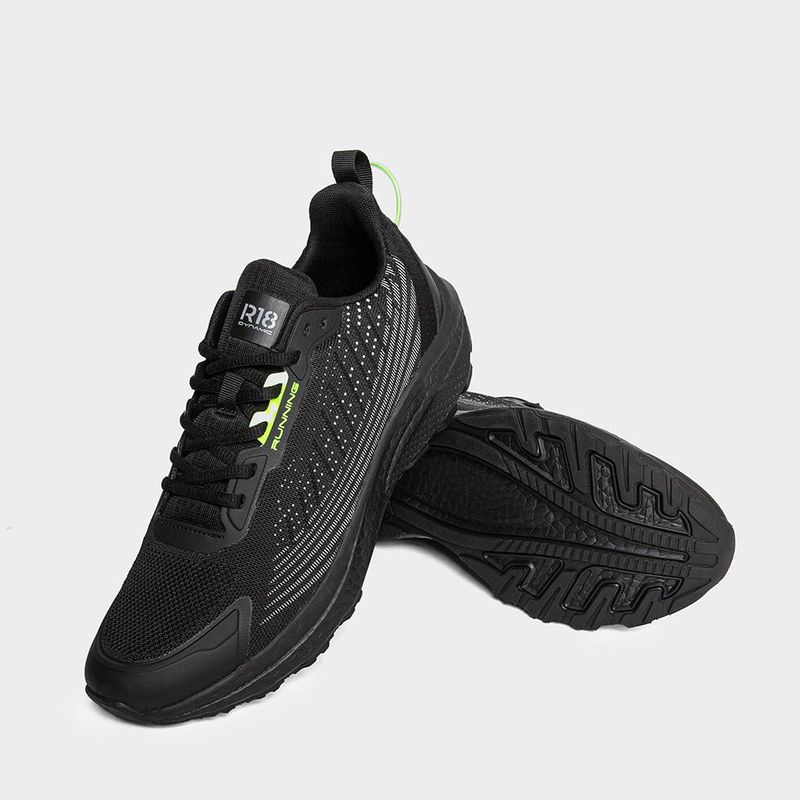Zapatillas-Deportivo-R18-Hombres-R18-Sk009--Jacquard-NEGRO-39