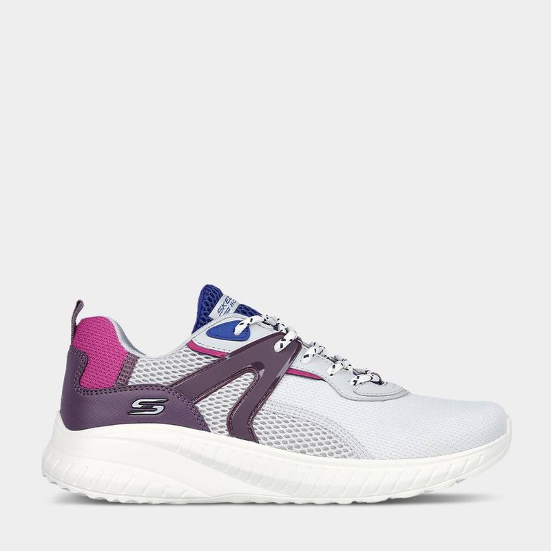 Zapatillas-Urbano-Skechers-Mujeres-117237-Lgmt-Bobs-Squad-Chaos-Textil-GRIS-8.5