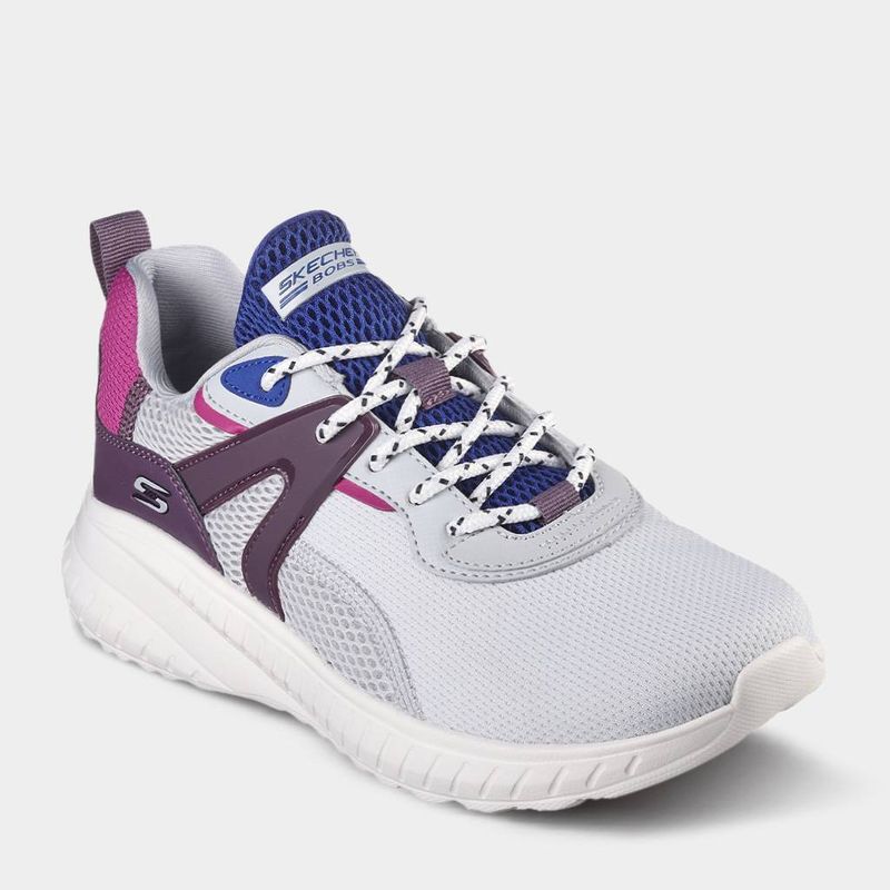 Zapatillas-Urbano-Skechers-Mujeres-117237-Lgmt-Bobs-Squad-Chaos-Textil-GRIS-8.5