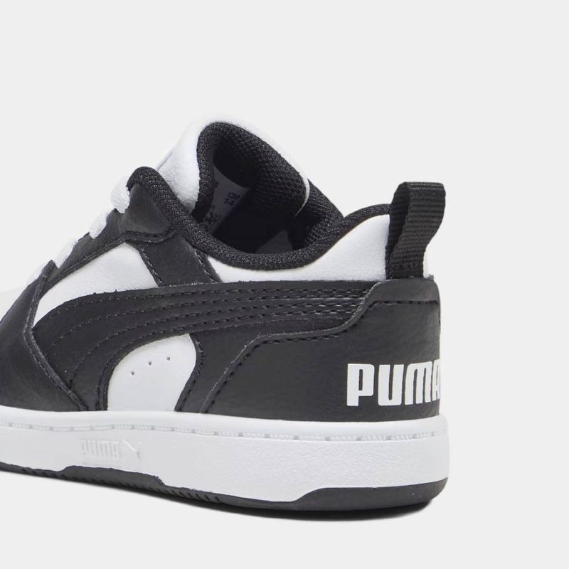 Zapatillas-Urbano-Puma-Pre-Escolar-396742-01-Rebound-V6-Lo-Ac-Sintetico-NEGRO-13