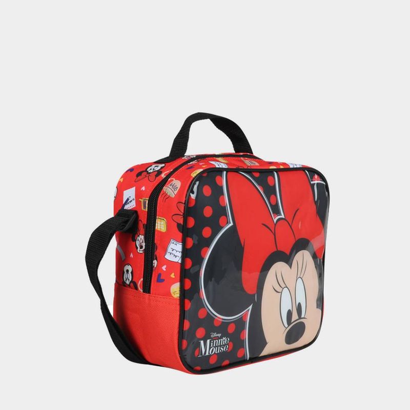 Lonchera-Escolar-Artesco-Infante-Ar16380310-Minnie-Mouse-Textil-ROJO-Talla-Unica