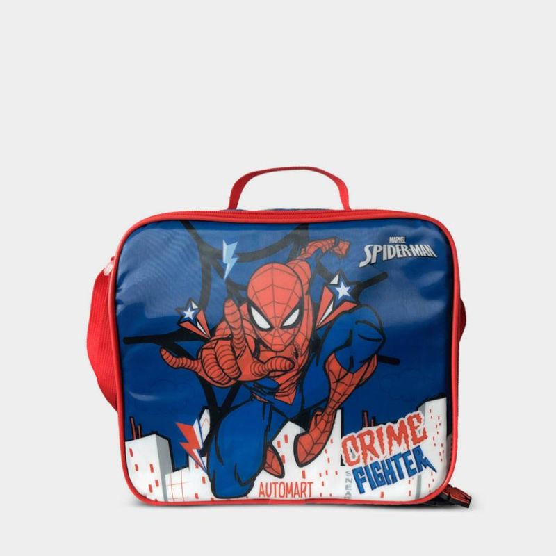 Lonchera-Escolar-Artesco-Infante-Ar16380391-Spiderman-Textil-AZUL-Talla-Unica
