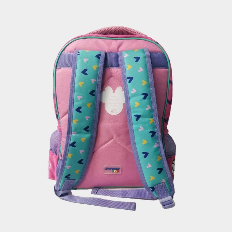 Mochila-Escolar-Artesco-Infante-Ar16380273-Minnie-Mouse-Textil-ROSADO-Talla-Unica