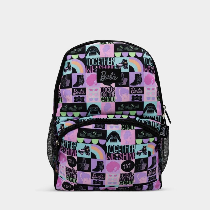 Set-3P-Mochila-Escolar-Statement-Junior-6Bar2060006-Barbie-Textil-MULTICOLOR-Talla-Unica