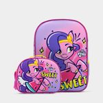 Set-2P-Mini-Mochila-Escolar-Childrens-Club-Infante-6Mlp2130001-My-Little-Pony-Textil-LILA-Talla-Unica