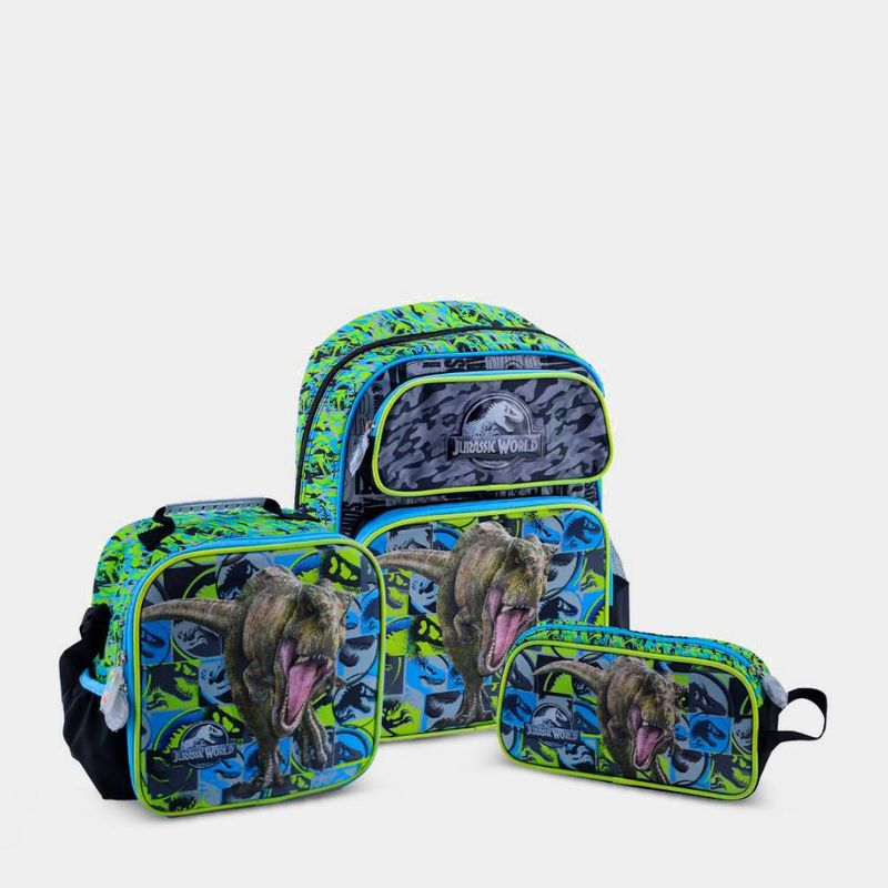 Set-3P-Mochila-Escolar-Scool-Pre-Escolar-804026-Jurassic-Park-Eva-MULTICOLOR-Talla-Unica