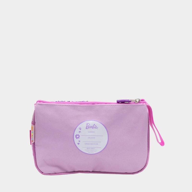 Cartuchera-Escolar-Childrens-Club-Infante-6Bar2040033-Barbie-Textil-LILA-Talla-Unica