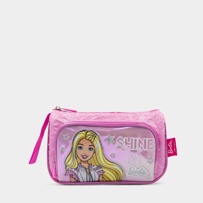 Cartuchera-Escolar-Childrens-Club-Infante-6Bar2040036-Barbie-Textil-ROSADO-Talla-Unica