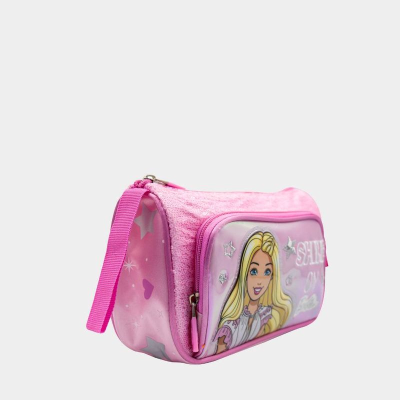 Cartuchera-Escolar-Childrens-Club-Infante-6Bar2040036-Barbie-Textil-ROSADO-Talla-Unica