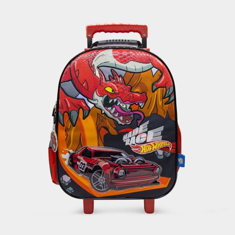 Maleta-Escolar-Childrens-Club-Pre-Escolar-6Htw2000015-Hot-Wheels-Textil-ROJO-Talla-Unica