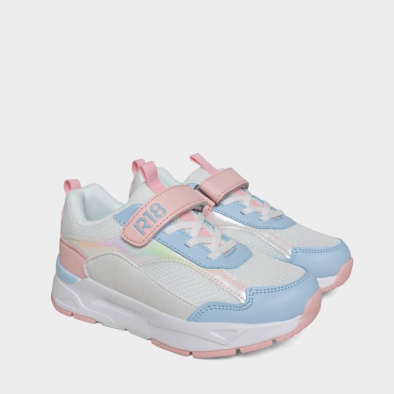 Zapatillas-Urbano-R18-Pre-Escolar-R18-Qy045--Textil-BLANCO-ROSA-CELESTE-29