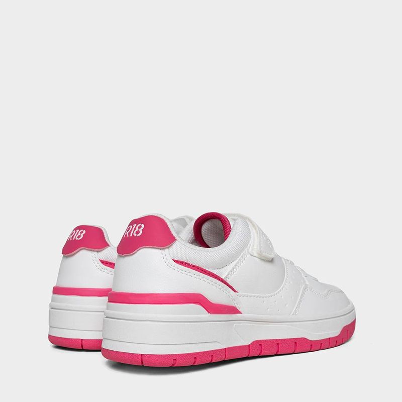 Zapatillas-Urbano-R18-Pre-Escolar-R18-Xw014--Sintetico-BLANCO/FUCSIA-29-3