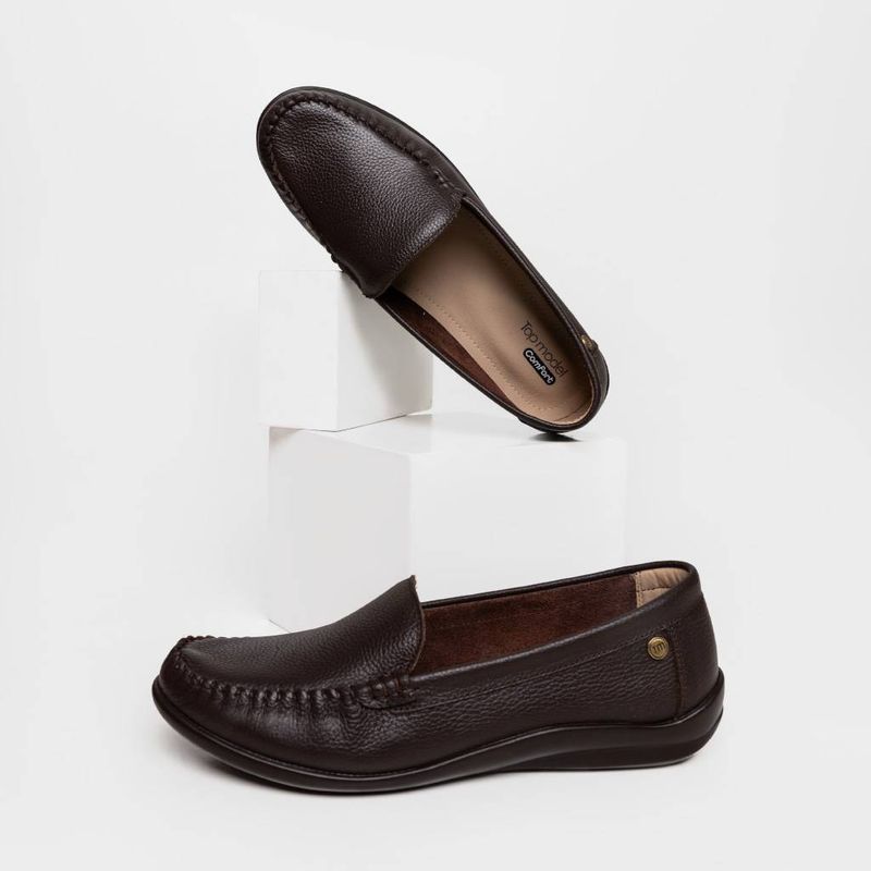 Zapatos-Casual-Top-Model-Mujeres-Tlk-002-Calipso-Cuero-MARRON-37