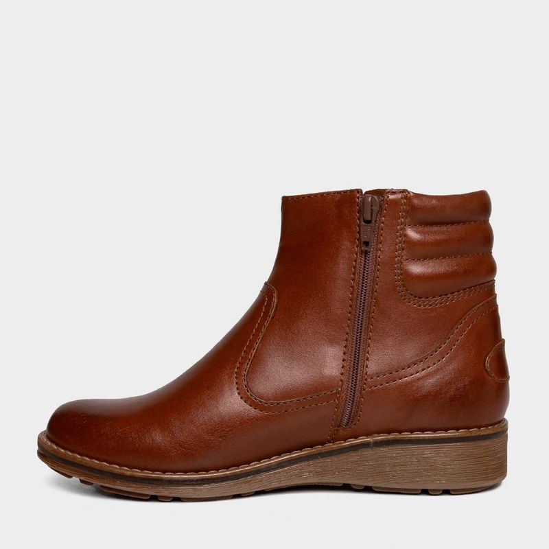 Botines-Casual-Top-Model-Mujeres-Td-022-Clariel-Cuero-MARRON-36