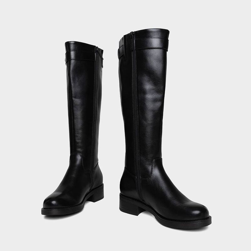 Botas-Casual-Footloose-Mujeres-Fch-Hs65-Rosmery-Pu-NEGRO-35