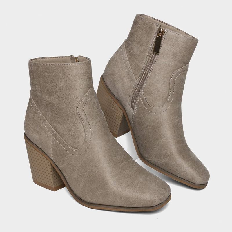 Botines-Casuales-Footloose-Mujeres-Fch-Jn007-Caro-Microfibra-HUESO-39-5